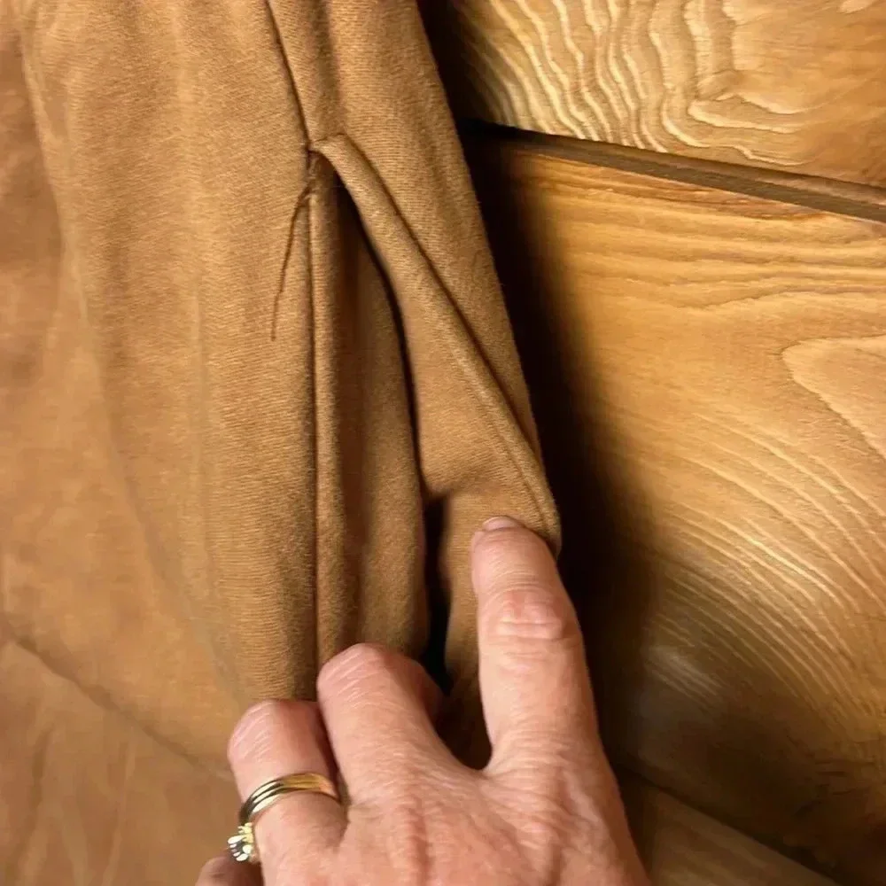 Ferme’ sweatpants women’s Md pockets‎ drawstring thick soft camel loungewear Y2K - Picture 6 of 10
